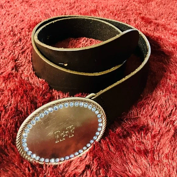Vintage Abercrombie Fitch Brown Leather Belt Size S - Picture 5 of 6